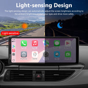 Carpuride 4K Dash Cam Front and Rear with Wireless Android Auto and Apple CarPlay, 10.26-Inch HD IPS Touch Display, Adjustable Front Camera Angle, W904