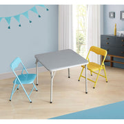 Little Nest WK660583 3 Piece Grey Table And Chair Set - Durable, Child-Safe Design