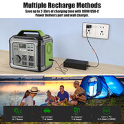 IFanze 300W Portable Power Station 296Wh 80000mAh Outdoor Solar Generator
