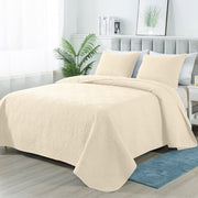 JUSTLET SE-CG3JT-14 Lightweight Quilts Summer Bedspreads, Full/Queen, Beige