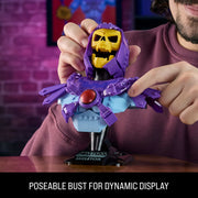 Mattel Brick Shop Masters of the Universe Skeletor Bust Collector Building Set, 503 Pieces, Light Effect, Customizable Expressions, Display Base, JNH52