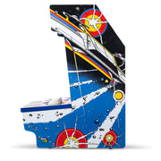 Basic Fun! Arcade Classics Atari Asteroids Counter Series Game Machine, 8-Inch Color Display, Built-In Trackball, 5 Classic Games, ACQD1003