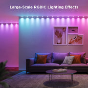 Govee 16.4ft RGBIC String Downlights, Color Changing LED with Music Sync and DIY Mode, Flexible Indoor Lighting