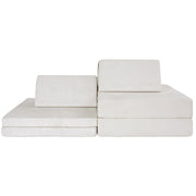 Idea Nuova Inc WK641301 Little Nest Modular Adventure Toddler Sofa, Soft Foam, Lunar Grey, 4-Piece Set