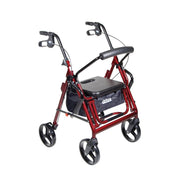 Drive Duet Burgundy Transport Wheelchair Rollator Walker-795BU