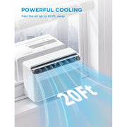 Midea 12,000 BTU Smart Inverter U-Shaped Window Air Conditioner, Energy Star Certified, Wi-Fi Enabled, Ultra Quiet, White, MAW12V1QWT