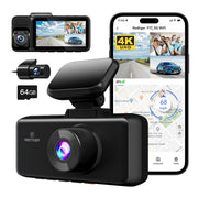 REDTIGER 3 Channel Front and Rear Dash Camera