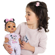 Jakks Pacific Inc. Disney Darlings Minnie Mouse Interactive 13-Inch Baby Doll with Magical Lights, Sounds, Music, Wand, and Accessories