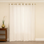 Better Homes & Gardens BHS606553800450 Adjustable Single Curtain Rod Set, 1 in Plated Brass, 42 to 120