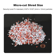 Bonsaii Paper Shredder, 150-Sheet Auto Feed, P-4 Micro-Cut, 60-Minute Continuous Operation, 6-Gallon Bin, Silver, C290-A
