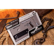 GoatGuns Miniature Dime 1911 Diecast Metal Model Kit, Silver, 1:2.5 Scale, Removable Magazine, Functional Safety Switch, AZ-1911-Silver