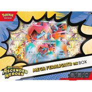 Pokemon TCG Mega Evolution Ascended Heroes Box with Foil Promo Card, Oversize Lenticular Card, 4 Booster Packs, Multi Color, 10-10313-126