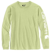 Carhartt Women's Dearborn Loose Long Sleeve T-Shirt, Heavyweight Cotton, Early Spring, 2X, 103401