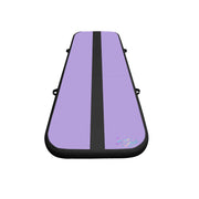 Justice 10ft Inflatable Air Track Gymnastics Tumbling Mat, Purple, Includes Electric Air Pump and Carrying Bag