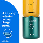 Nutribullet Flex Portable Blender, 20oz, Forest Green, USB-C Rechargeable, Stainless Steel Blade, Dishwasher Safe, NBPB10200EG