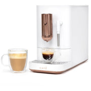 Cafe Affetto C7CEBBS4RW3 7 Inch Countertop Automatic Smart Espresso Machine with Frother, Matte White