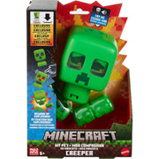Mattel Minecraft My Pet Creeper Interactive Toy, 5.5-Inch Button-Activated Figure with Lights, Sounds, Exploding Action, Multicolor