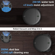 ONSON Robot Vacuum Cleaner Robot Vacuum and Mop Combo with WIFI/Alexa for Pet Hair and Hard Floor