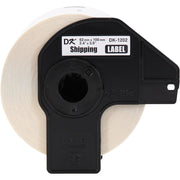 Brother DK-120224PK Die-Cut Shipping Paper Labels, 300 Labels/Roll, 24 Rolls/Box, White