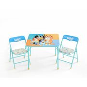 Bluey WK504005 Kids 3 Piece Blue Table And Chair Set