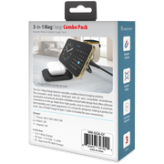 Bluestone WM-GS26-GY 3-in-1 Magnetic Wireless Charger for Smartphone, Apple Watch & AirPods, Gray