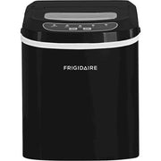 Frigidaire 26 lb Compact Freestanding Ice Maker, Black Stainless Steel, 2.3 Qt Water Reservoir, Electronic LED Controls, EFIC101-BLACK-COM