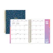 Blue Sky 157354 LiveWell Monthly Weekly Medium Planner, 7 x 9 in, Nova Navy, 15-Month October 2025 - December 2026