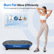 MERACH MRDK2398L1 Vibration Plate Exercise Machine, Whole Body Shake Plate Exercise Machine w/Remote Control, Blue
