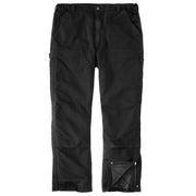 Carhartt Loose Fit Washed Duck Insulated Work Pants for Men - Black - L - Tall