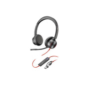 Poly Blackwire 8225 Stereo USB-C Wired Headset with Advanced Noise Canceling Microphone, On-Ear Design, Microsoft Teams Certified, Black, 8X225AA