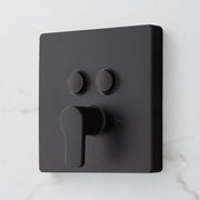 Hibiscus Simple Select 2-Way Pressure Balance Shower Trim - Matte Black
