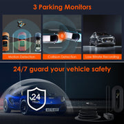 Vantrue N2S(W) Dual Dash Cam, Front and Interior 1440P+1440P 30FPS, Single Camera Mode up to 4K 2160P, GPS Mount, WDR, G-Sensor, 24/7 Parking Mode, Loop Recording