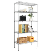 Ktaxon 5-Tier Wire Shelving Steel Storage Rack for Office Kitchen 30 x 14 x 60