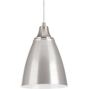 Progress Lighting P5175-0930K9 Contemporary/Soft 1-9W Led 3000K Pendant, Brushed Nickel
