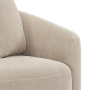 Living Style Group 2772-6423F-80K Beautiful Drew Chair by Drew Barrymore Fawn Cord