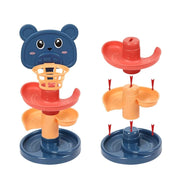 Siyang Trading Rotating Rolling Ball Tower, Montessori Educational Stacking Toy for Babies and Kids, Gliding Spin Track Newborn Gift - ST778