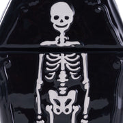 Way To Celebrate Halloween Ceramic Coffin Treat Jar, Black, 25 oz