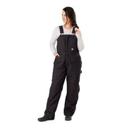 Berne Softstone Duck Insulated Bib Overalls for Ladies - Black - S - Tall