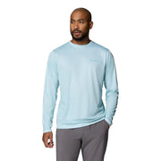 Columbia Terminal Tackle PFG Fish Flag Long Sleeve Rash Guard Shirt, Quick Dry, UPF 50 Sun Protection, Marine Light, X-Large, 187266