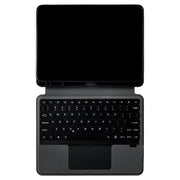 Onn Keyboard Folio Case for 11 Inch Tablet, Detachable Bluetooth Keyboard with Built-In Trackpad, Magnetic Kickstand, Integrated Stylus Holder, Black
