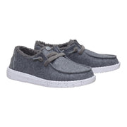 Hey Dude Wendy Wool Cozy Loafers for Women, Charcoal Grey, Size 9M, Lightweight Slip-On Casual Shoes