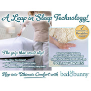 Bed Bunny Locking Fitted Bed Sheet Stays On & Wont Slip, Built-in Compression Cord Hugs Mattresses Tight, AS-SEEN-ON-TV, Wont Slip Off, Anti-Wrinkle & Stain-Resistant CopperSoft Infused with Copper