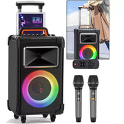 JYX AN20 Karaoke Machine Large Loud Party Audio Bluetooth Speaker Black