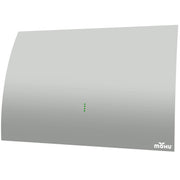 Mohu Gateway Plus Amplified Indoor HDTV Antenna, 60-Mile Range, Multi-Directional UHF VHF Reception, LED Signal Indicator, Warm Grey, Includes 10ft Coaxial Cable and USB Power Injector, GATEWAYXG