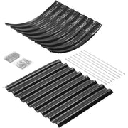 Land Guard Raised Garden Bed, Galvanized Steel, Oval, Rust Resistant, 8x4x2 ft, 2 Pack