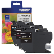 Brother Genuine LC30113PKS 3-Pack Standard-yield Color Ink Cartridges