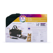 TrustyPup Easy Explorer Pet Carrier Medium, Black With Leak-proof Base