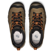 KEEN 1030692 Targhee IV Waterproof Hiking Shoes for Men - Sea Turtle/Roasted Pecan - 10W