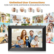 Aursear FX-9 10.1inch Electric Digital Photo Frames HD IPS Touch Screen, Black