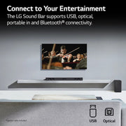 LG SQC2 2.1 Channel High Res Audio Sound Bar with Bluetooth Streaming - Black